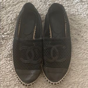 Chanel mesh navy espadrilles